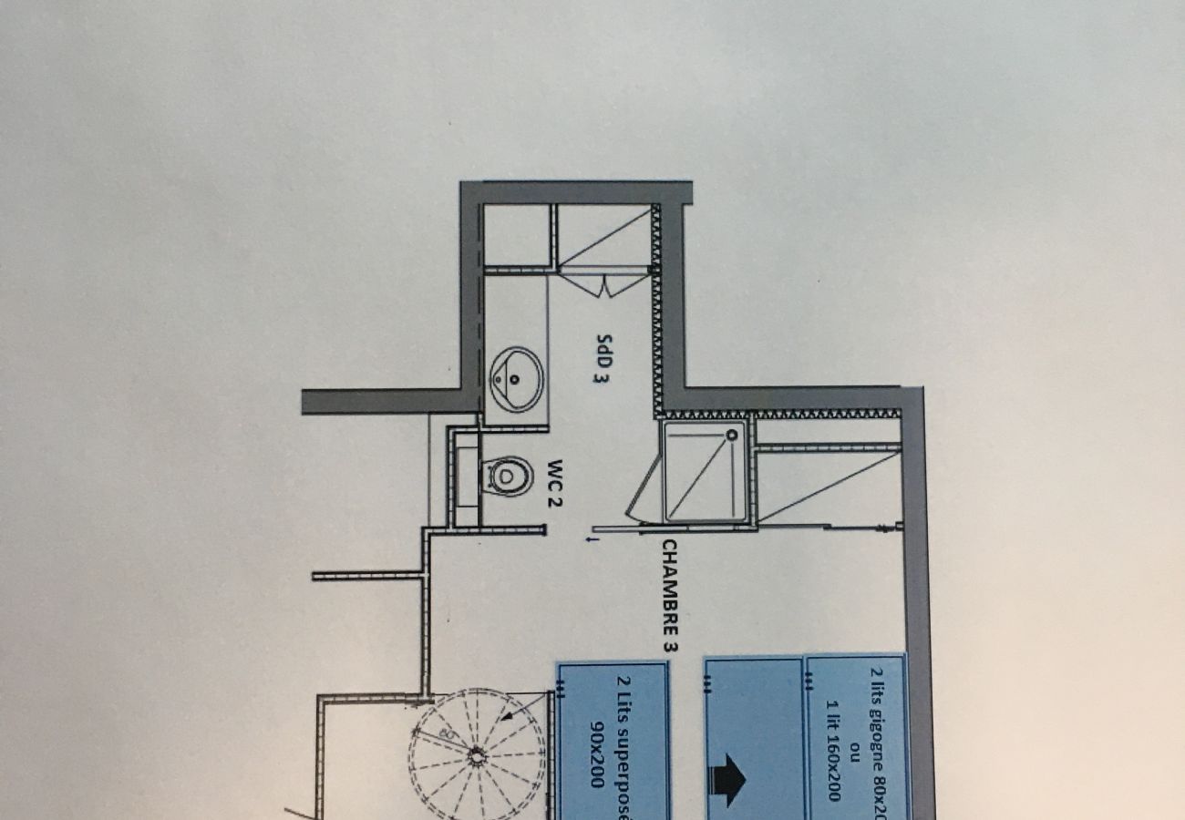 Apartment in Prapoutel - F305 - 90 m2 - 5P - 12 pers